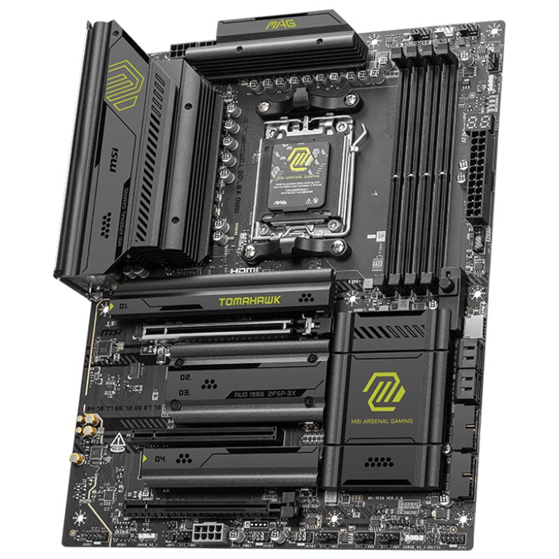 MSI MAG X870E TOMAHAWK WIFI AMD AM5 DDR5 ATX Gaming Motherboard MSI MAG X870E TOMAHAWK WIFI AMD AM5 DDR5 ATX Gaming Motherboard